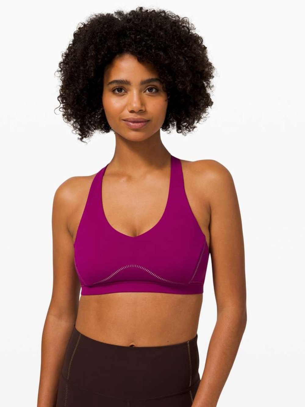Lululemon Arise Bra, C/D Cup, Light Support, Women’s Size 6, Magenta Purple